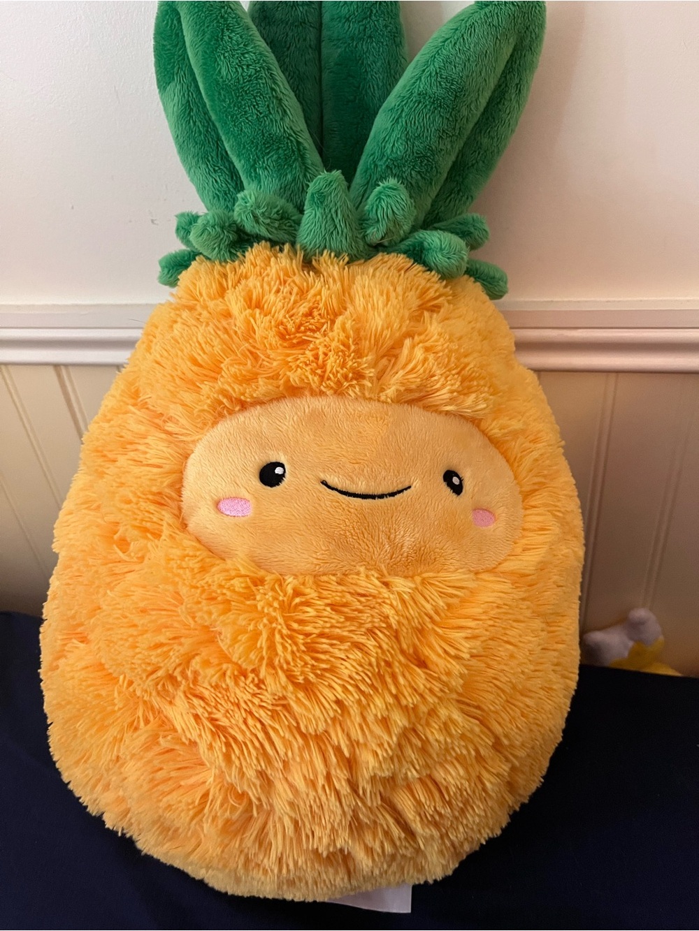 Plush Pineapple Stuffed Animal big size - Soft Yellow & Green